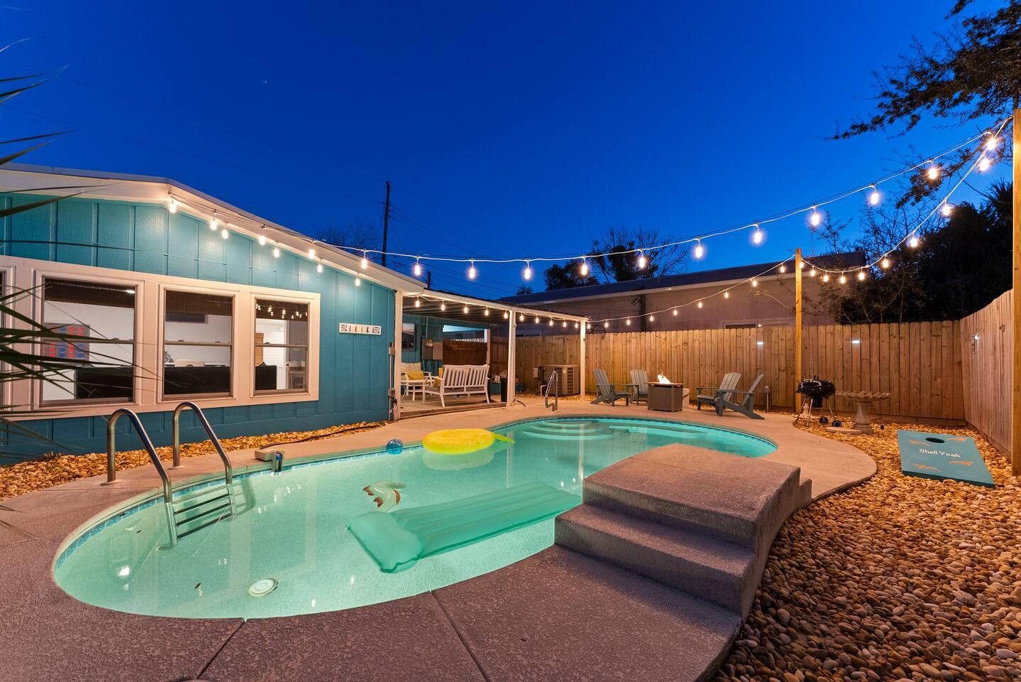 Private heated pool — available year-round