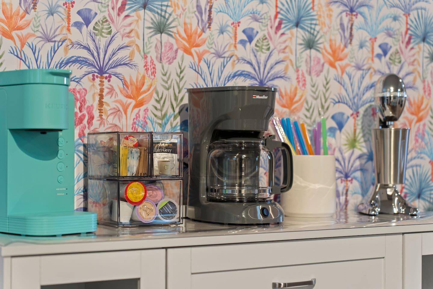 Start the morning with coffee — or make a milkshake to cool off after a hot Florida day.