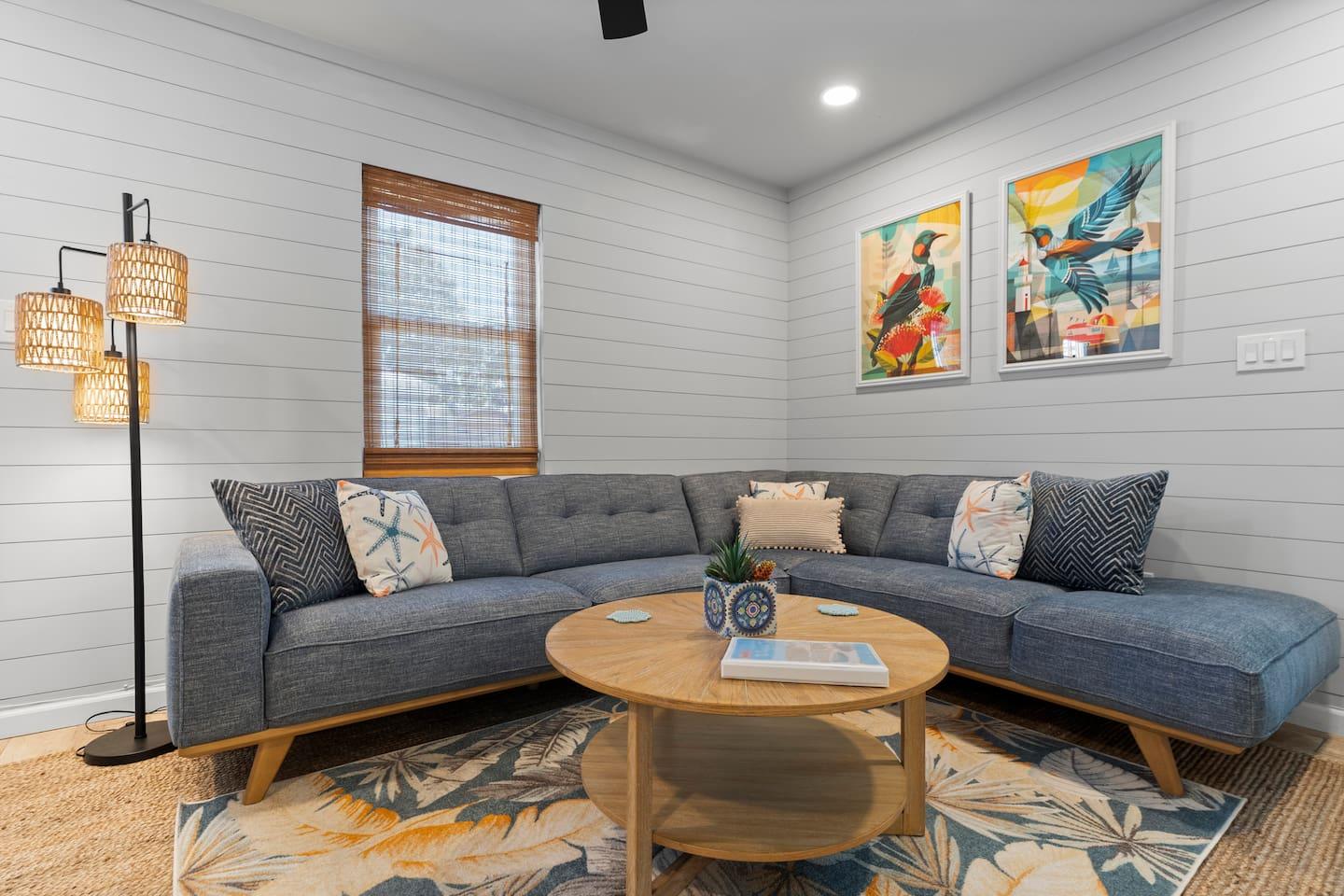 Bright, inviting living room